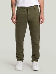 G-Star Spodnie chino w kolorze khaki rozmiar: W34/L32. Brązowe spodnie materiałowe męskie G-Star, bez wzorów, z bawełny, retro. Za 219.08 zł.