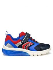 Geox Sneakersy J Ciberdron J45LBC 1454 C4244 D Granatowy. Niebieskie buty sportowe chłopięce Geox, ze skóry, bez zapięcia. Za 169.99 zł.
