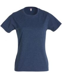 Clique New Classic-T Women – damska koszulka z ringspun cotton, fason. Niebieskie t-shirty damskie CLIQUE, l, bez wzorów, z bawełny, bez kołnierzyka. Za 104.80 zł.