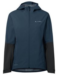 Kurtka przeciwdeszczowa damska Moab Rain Jacket II. Niebieskie kurtki damskie Vaude, bez wzorów, z materiału. Za 819.00 zł.