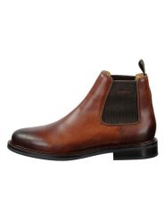 GANT Footwear Skórzane sztyblety "St Fairkon" w kolorze jasnobrązowym rozmiar: 44. Brązowe sztyblety męskie GANT Footwear, bez zapięcia. Za 421.05 zł.
