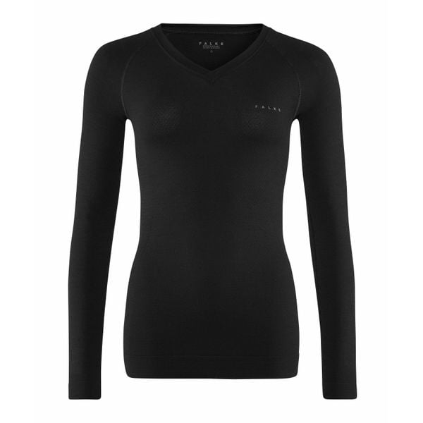 Damska koszulka z długim rękawem Falke Wool-Tech Light. Czarne t-shirty damskie Falke, xs, bez wzorów, z elastanu, bez kołnierzyka. Za 475.50 zł.