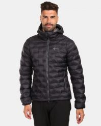 Męska kurtka ocieplana Kilpi ALBA-M. Czarne kurtki męskie Kilpi, na zimę, m, bez wzorów, z materiału, eleganckie, z kapturem. Za 370.41 zł.