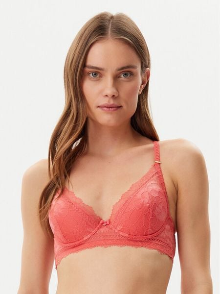 Selmark Biustonosz z fiszbiną 31215 Koralowy. Pomarańczowe biustonosze SELMARK, bez wzorów, z syntetyku. Za 159.99 zł.