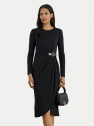LAUREN RALPH LAUREN Sukienka codzienna 200980222001 Czarny Slim Fit. Czarne sukienki damskie Lauren Ralph Lauren, na co dzień, bez wzorów, z syntetyku, bez kołnierzyka, bez ramiączek, proste. Za 969.99 zł.