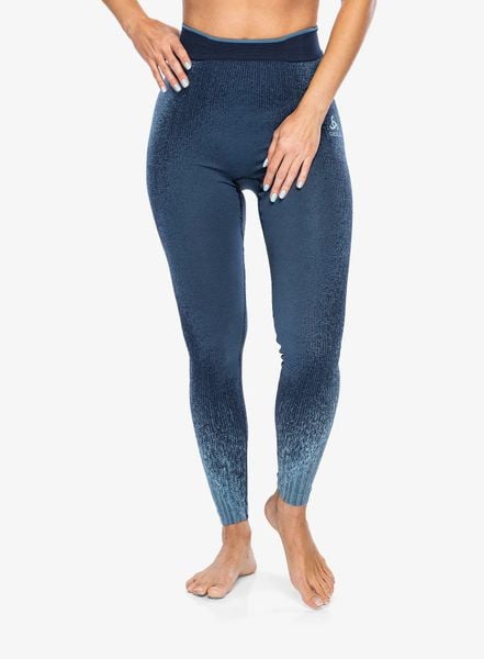 Legginsy termoaktywne damskie Odlo Blackcomb Eco BL Bottom Long. Niebieskie bielizna termoaktywna damska Odlo, l, bez wzorów, z elastanu. Za 274.99 zł.