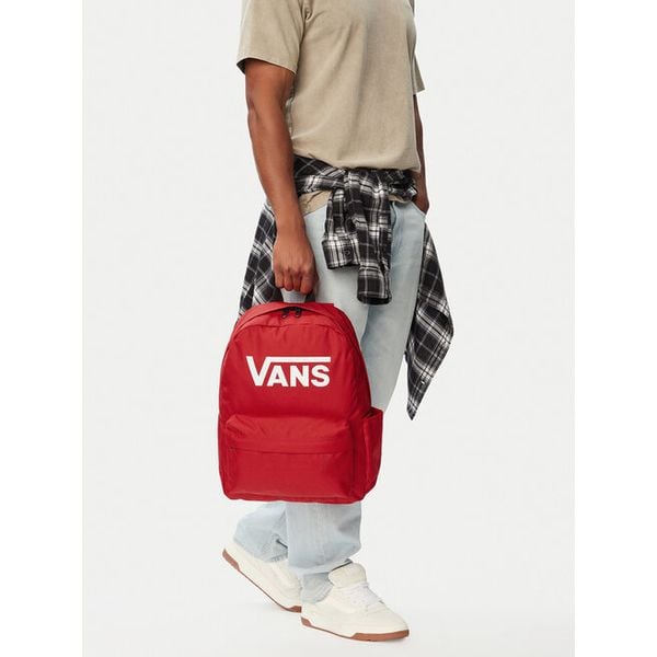 Plecak Vans. Czerwone plecaki damskie Vans, bez wzorów, sportowe. Za 169.99 zł.