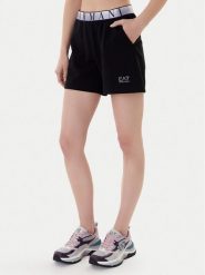 EA7 Emporio Armani Szorty sportowe 7W001153 AF12501 UC001 Czarny Regular Fit. Czarne spodenki sportowe damskie EA7 Emporio Armani, s, z syntetyku. Za 359.99 zł.
