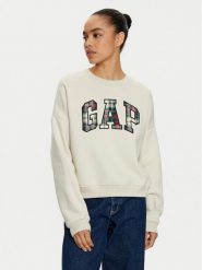 Gap Bluza 645565-01 Beżowy Regular Fit. Brązowe bluzy bez kaptura damskie GAP, xs, z bawełny. Za 159.99 zł.