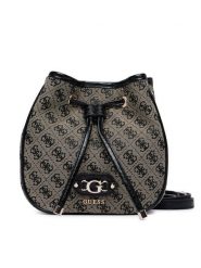 Guess Torebka Samantha Mini HWJT23 13770 Czarny. Czarne torebki klasyczne damskie Guess, z aplikacjami, z materiału, bez dodatków. Za 544.99 zł.