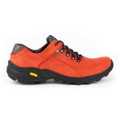 Olivier Męskie buty trekkingowe 296GT czerwone. Czerwone buty trekkingowe męskie ze skóry, bez zapięcia. Za 319.69 zł.