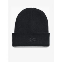 Czapka Under Armour Tac Halftime Cuff. Czarne czapki męskie Under Armour, bez wzorów, sportowe. Za 77.99 zł.