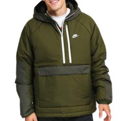 Męska kurtka sportowa Nike Sportswear Therma-FIT Legacy Series. Zielone kurtki treningowe męskie Nike, m, bez wzorów, z materiału, trekkingowe. Za 510.20 zł.