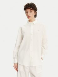 Tommy Jeans Koszula DW0DW20292 Écru Relaxed Fit. Koszule damskie Tommy Jeans, l, bez wzorów, z bawełny, bez kołnierzyka, bez ramiączek. Za 239.99 zł.