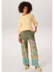 Aniston Spodnie w kolorze khaki ze wzorem rozmiar: 38. Brązowe spodnie materiałowe damskie Aniston, bez wzorów, z materiału, z podwyższonym stanem. Za 173.99 zł.