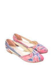 Goby Baleriny w kolorze różowym ze wzorem rozmiar: 35. Różowe baleriny damskie Goby, bez wzorów, bez obcasa. Za 173.99 zł.