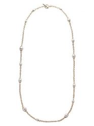U.S. Polo Assn. Pozłacany naszyjnik z perłami - 113 cm rozmiar: onesize. Białe naszyjniki damskie U.S. Polo Assn., metalowe. Za 155.95 zł.