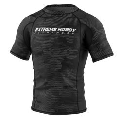 Koszulka Męska Rashguard MMA na Siłownię EXTREME HOBBY HAVOC. Czarne bielizna termoaktywna męska EXTREME HOBBY, m, bez wzorów, z bawełny. Za 199.00 zł.