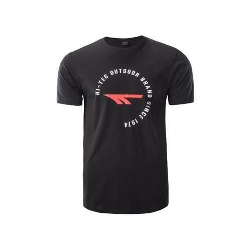 Koszulka sportowa męska Hi-Tec Olen. Czarne t-shirty sportowe męskie Hi-tec, m, z bawełny, bez ramiączek. Za 73.60 zł.