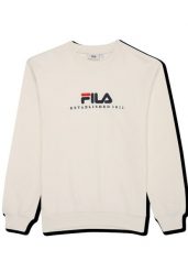 Bluza Fila Valsera Regular Logo. Białe bluzy sportowe damskie Fila, l, bez wzorów, z dresówki, bez ramiączek, bez kaptura. Za 236.45 zł.