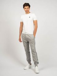 Les Hommes Spodnie "Jogging" | UHJ101752U | Jogging Pants | Mężczyzna | Szary. Szare spodnie materiałowe męskie Les Hommes, bez wzorów, z bawełny. W wyprzedaży za 249.00 zł.