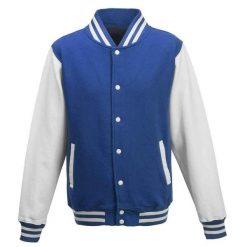 Kurtka Unisex Varsity Dla Dorosłych Z Polibawełny. Czarne kurtki damskie AWDIS, xl, bez wzorów, bez kaptura. Za 181.99 zł.