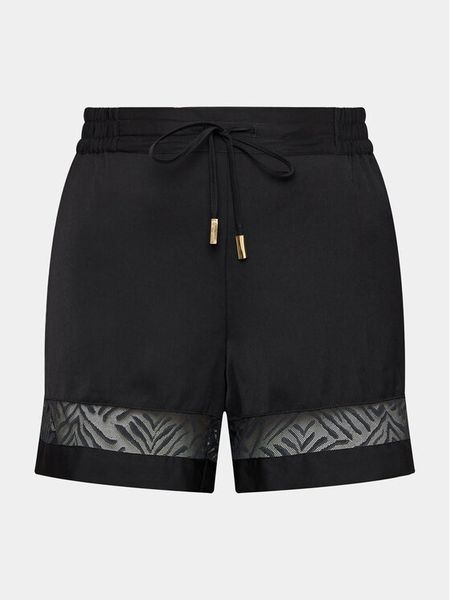 Chantelle Szorty piżamowe C11V60 Czarny Regular Fit. Czarne piżamy damskie Chantelle, xs, bez wzorów, z syntetyku, bez ramiączek. Za 119.99 zł.