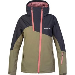 Kurtka damska narciarska Hannah Maky COL olive/antracyt 10000 mm. Szare kurtki damskie Hannah, bez wzorów, bez kaptura. W wyprzedaży za 499.00 zł.