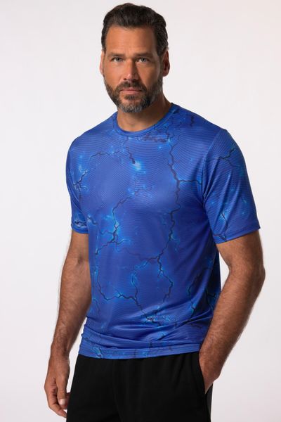 Męski T-shirt funkcyjny Iron Anvil fitness rękaw 1/2 szybkoschnący. Niebieskie szorty męskie JAY-PI, bez wzorów, z dżerseju. Za 179.99 zł.