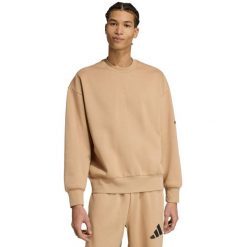 Bluza męska adidas Essentials Loose Fit 3 Bar Logo beżowa JX5668. Brązowe bluzy bez kaptura męskie Adidas, m, z bawełny. Za 189.00 zł.