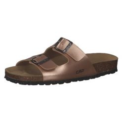 Klapki damskie CMP ECO THALITHA. Brązowe klapki damskie CMP, bez wzorów, bez obcasa. Za 129.99 zł.