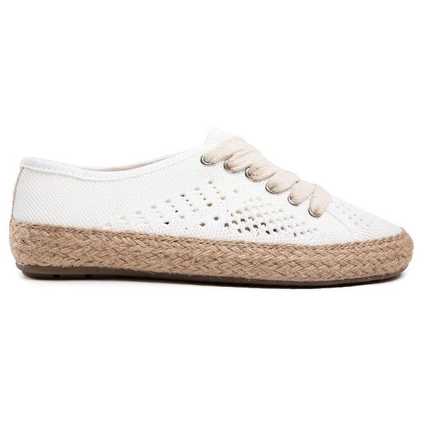 Espadryle EMU Australia. Białe espadryle damskie Emu Australia, bez wzorów, bez obcasa. Za 289.99 zł.