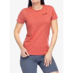 Koszulka bawełniana damska Inov-8 Graphic T-Shirt Footprints. Czerwone bluzki sportowe damskie Inov-8, bez wzorów, z bawełny, bez ramiączek. Za 126.99 zł.