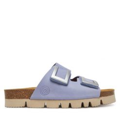 Klapki Dr. Brinkmann. Fioletowe klapki damskie Dr. Brinkmann, bez wzorów, bez obcasa. Za 389.99 zł.