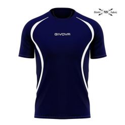 Koszulka Biegowa Givova Unisex Niebiesko/Biała - Oddychająca i Lekka. Białe t-shirty damskie Givova, bez wzorów, z elastanu, bez kołnierzyka. Za 82.19 zł.