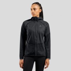 Kurtka przeciwdeszczowa Odlo Jacket DUAL DRY WATERPROOF INSULATED. Czarne kurtki przeciwdeszczowe damskie Odlo, na zimę, l, z kapturem. Za 1,699.99 zł.
