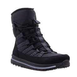 Śniegowce Damskie. Czarne trapery damskie PROGRESSIVE, bez obcasa. Za 225.99 zł.