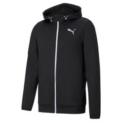 Bluza dresowa męska Puma RTG FZ HOODZIE MG. Czarne bluzy bez kaptura męskie Puma, m, z dresówki. Za 186.00 zł.