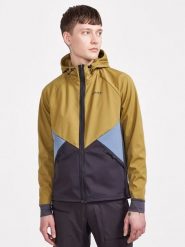 Craft Kurtka sportowa "Core Glide" w kolorze antracytowo-oliwkowo-błękitnym rozmiar: L. Brązowe kurtki outdoor męskie Craft, l, bez wzorów, z materiału, bez kaptura. Za 279.95 zł.