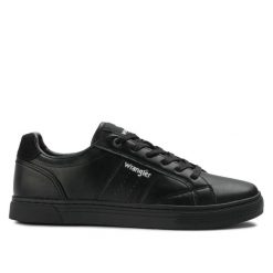Buty męskie sportowe do chodzenia Wrangler RITCHY MEN LOW. Czarne buty sportowe na co dzień męskie Wrangler, z materiału, bez zapięcia, trekkingowe. Za 199.00 zł.