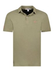 Geographical Norway Koszulka polo "Kars" w kolorze khaki rozmiar: XL. Brązowe koszulki polo męskie Geographical Norway, xl, bez wzorów, z bawełny, bez ramiączek. Za 106.38 zł.