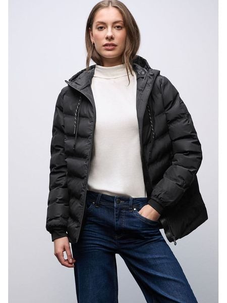 Street One Kurtka pikowana w kolorze czarnym rozmiar: 40. Czarne kurtki damskie Street One, bez wzorów, bez kaptura. Za 323.50 zł.