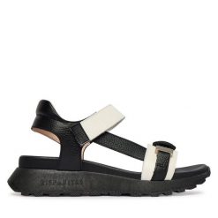 Sandały Hispanitas. Brązowe sandały damskie Hispanitas, bez wzorów, bez obcasa, na płaskiej podeszwie. Za 609.99 zł.