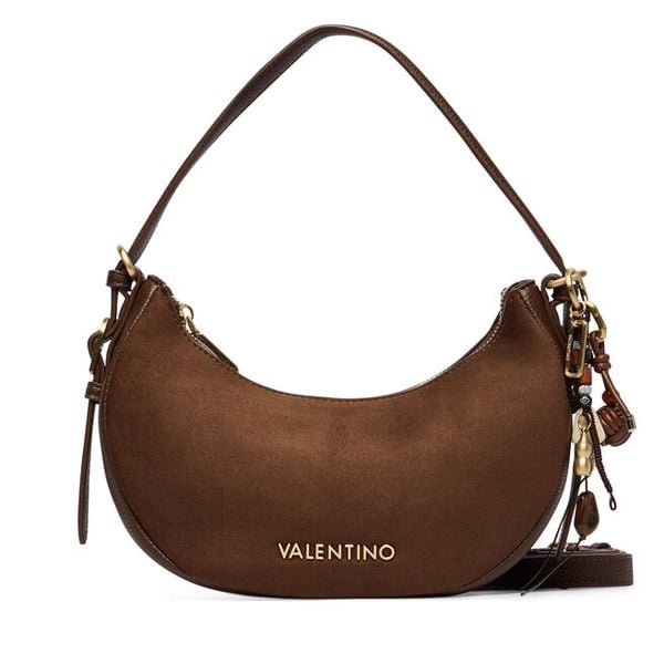 Torebka Valentino. Brązowe torebki klasyczne damskie Valentino, bez wzorów, bez dodatków. Za 569.99 zł.