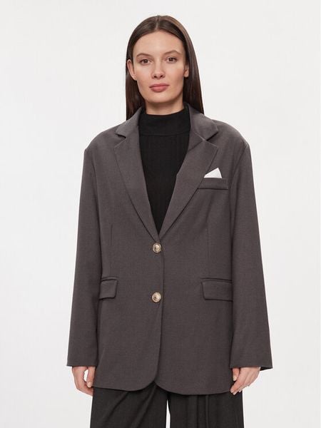 Maryley Marynarka 23IB123/52GR Szary Regular Fit. Szare marynarki i żakiety damskie Maryley, xl, bez wzorów, z wiskozy. Za 339.99 zł.