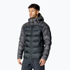 Kurtka puchowa męska Rab Neutrino Pro Hoody. Szare kurtki męskie RAB, m, bez wzorów, z puchu, sportowe, bez kaptura. Za 1,299.00 zł.