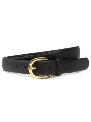 LAUREN RALPH LAUREN Pasek Charm Classc 412802952004 Czarny. Czarne paski damskie Lauren Ralph Lauren, bez wzorów. Za 329.99 zł.