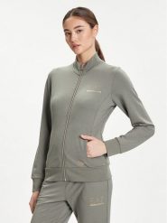 EA7 Emporio Armani Bluza 8NTM43 TJ9RZ U8142 Zielony Regular Fit. Zielone bluzy bez kaptura damskie EA7 Emporio Armani, s, z syntetyku. Za 399.99 zł.