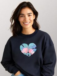 WOOOP Bluza w kolorze granatowym rozmiar: XXL. Niebieskie bluzy bez kaptura damskie Wooop, xxl. Za 108.99 zł.