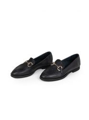 Anna Morellini Skórzane mokasyny "Jolessa" w kolorze czarnym rozmiar: 40. Czarne mokasyny damskie Anna Morellini, ze skóry. Za 350.56 zł.